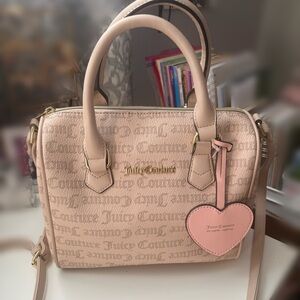 Juicy Couture Blush Satchel with Heart Charm